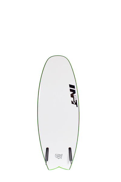 4'6" Evil Twin - Green Bottom